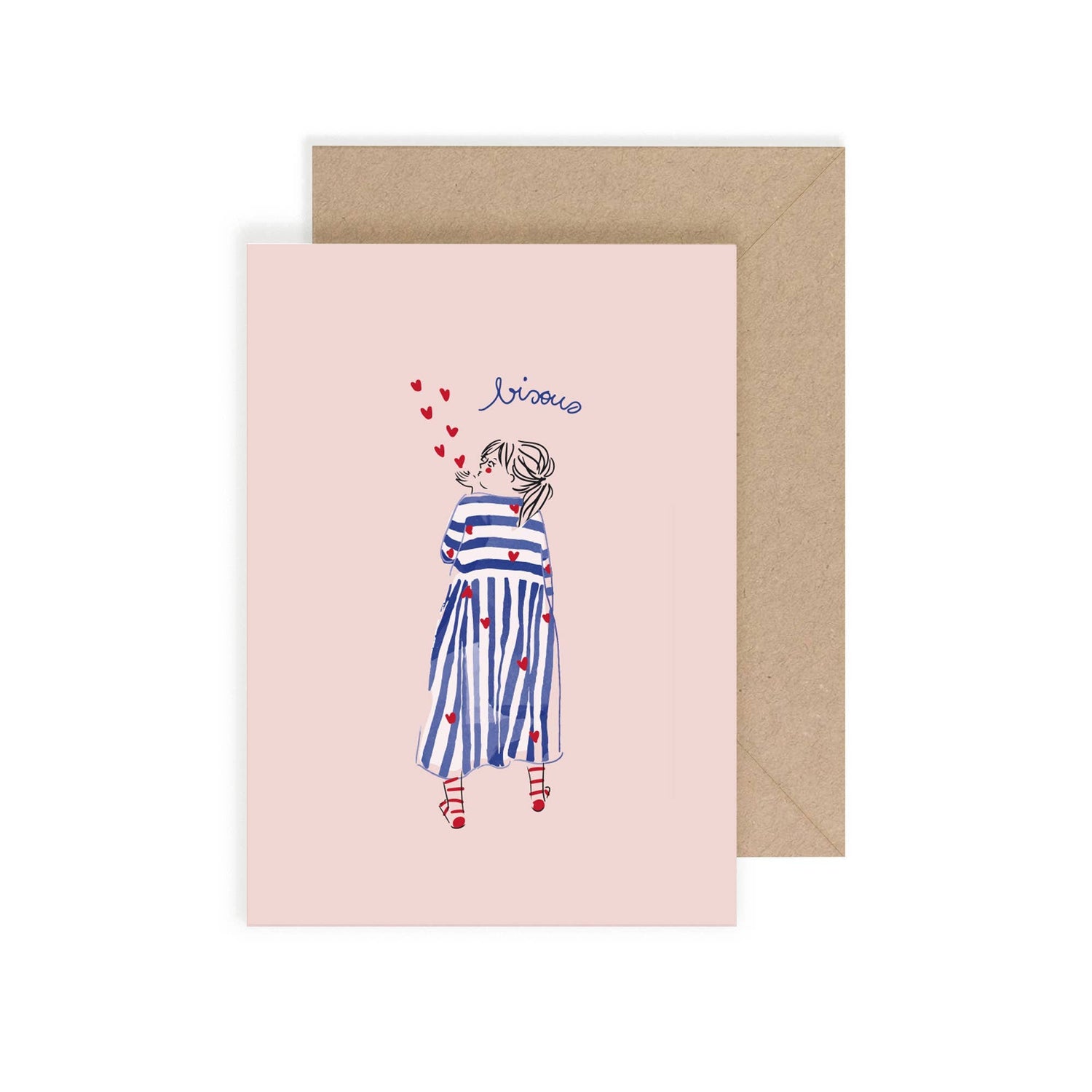 MY LOVELY THING - Carte Simple &quot;Baisers&quot; - Lili Margaret