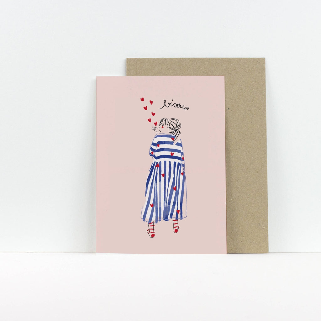 MY LOVELY THING - Carte Simple "Baisers"