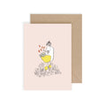 Carte simple illustrée Billie panier de fleurs - My Lovely Thing