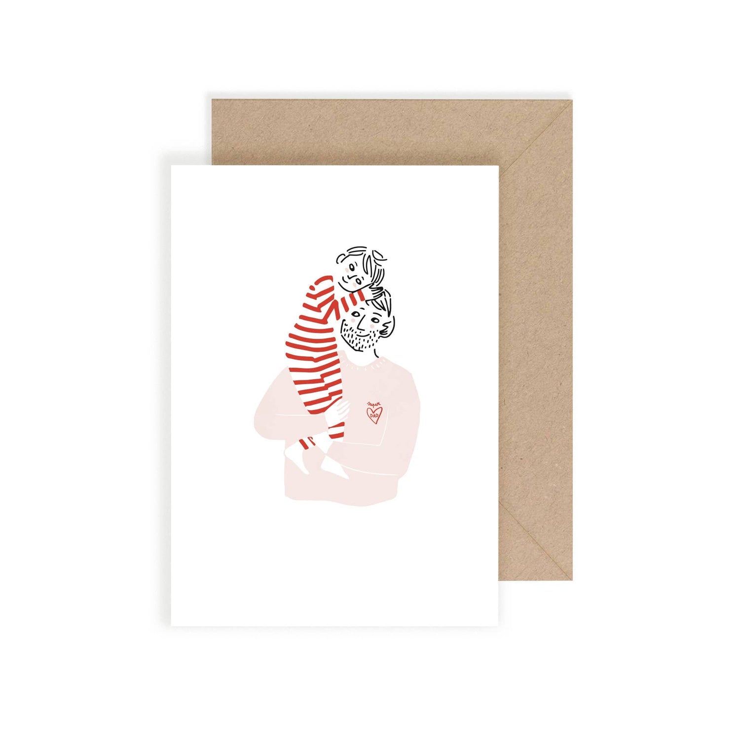 MY LOVELY THING - Carte Super Dad Hug Boy - Lili Margaret