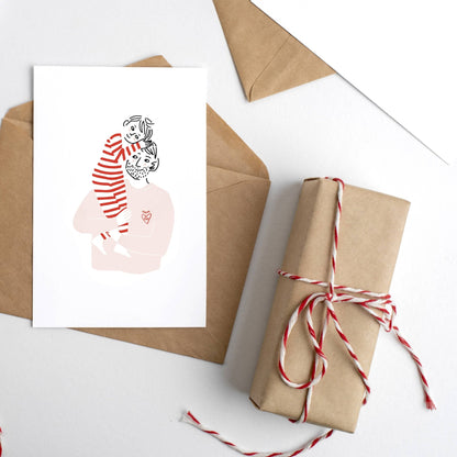 MY LOVELY THING - Carte Super Dad Hug Boy - Lili Margaret