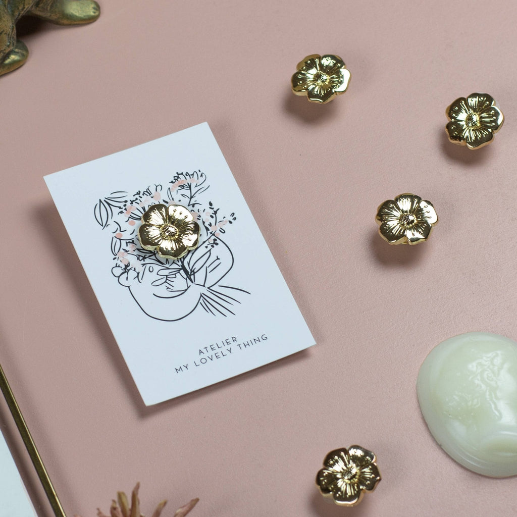 Pin's "Buttercup" en laiton - My Lovely Thing