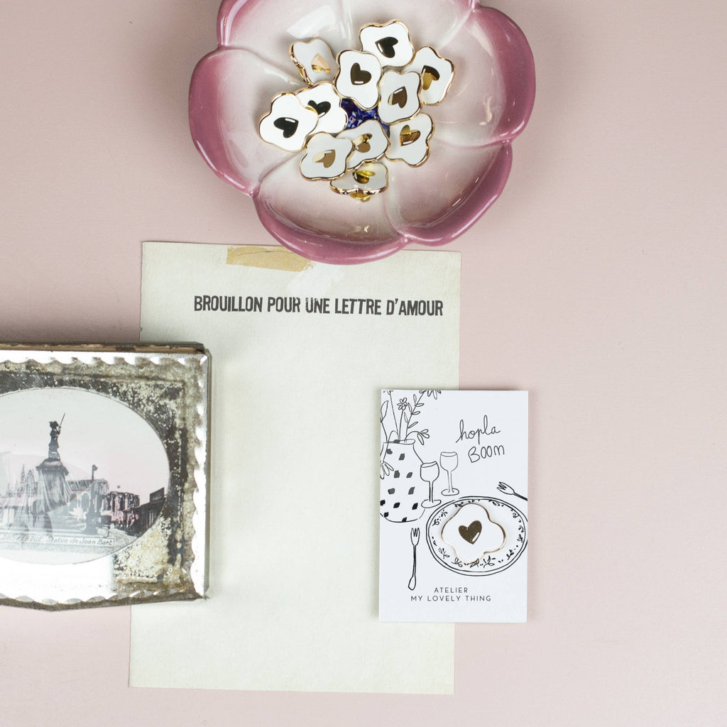 Pin's en laiton "Hopla Boom" - My Lovely Thing