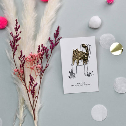 MY LOVELY THING - Épinglette Lovely Cat en laiton - Lili Margaret