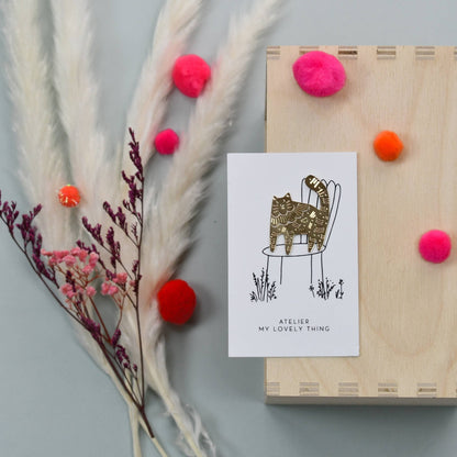 MY LOVELY THING - Épinglette Lovely Cat en laiton - Lili Margaret