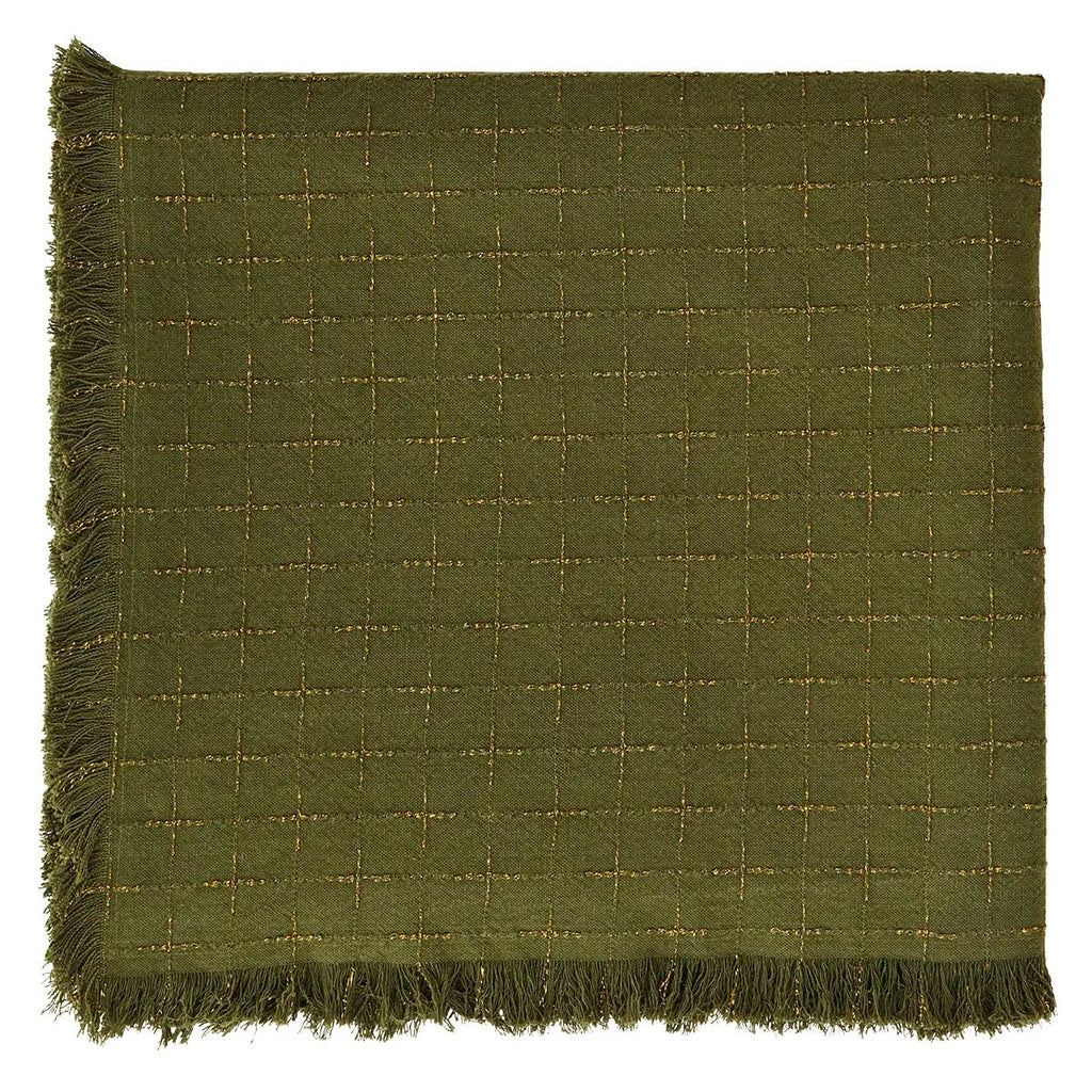 Nappe à carreaux olive & doré - madam stoltz