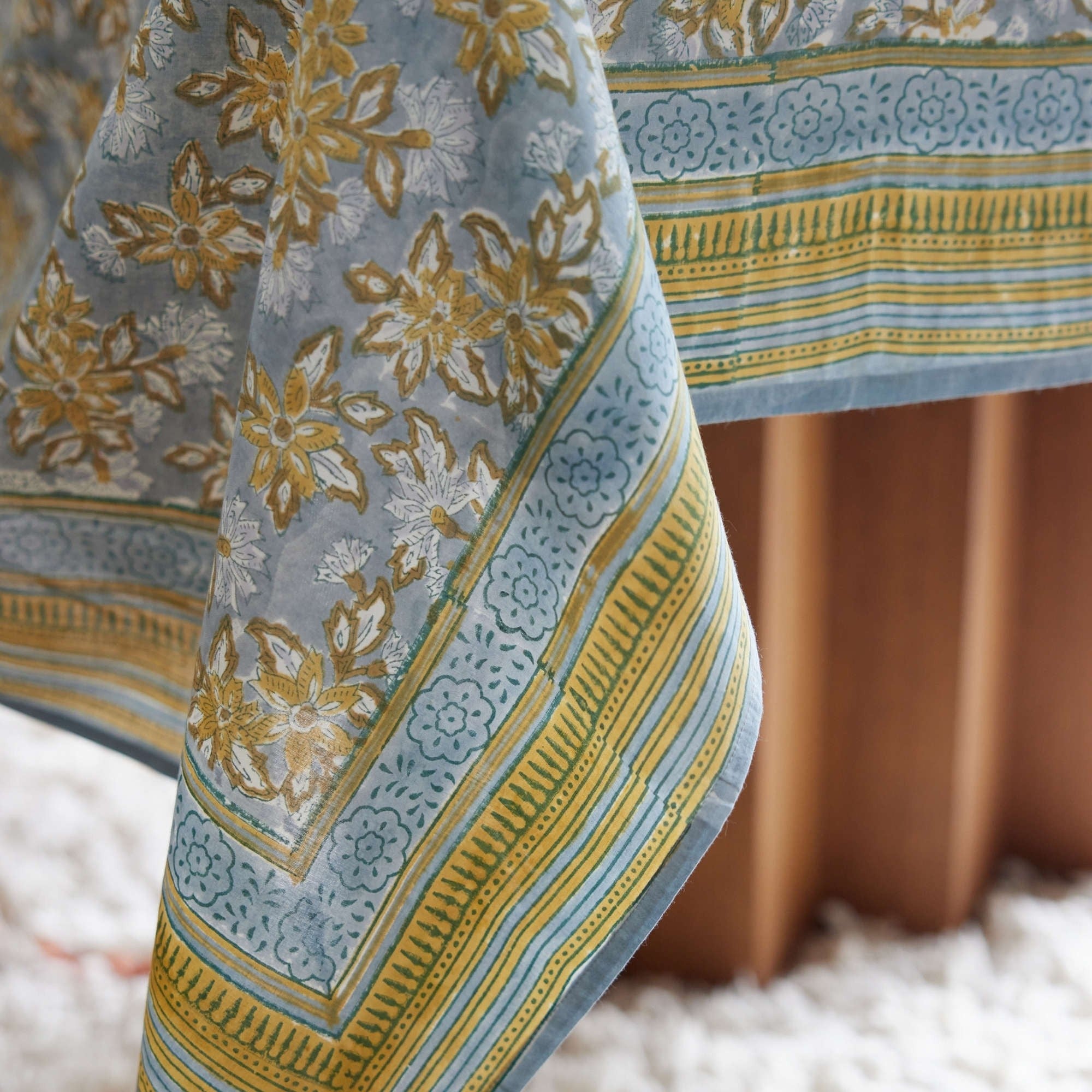 Nappe coton arya jade - Bonheur du Jour Paris