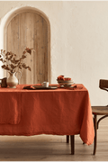 Nappe en chanvre et coton biologique terracotta - nydel