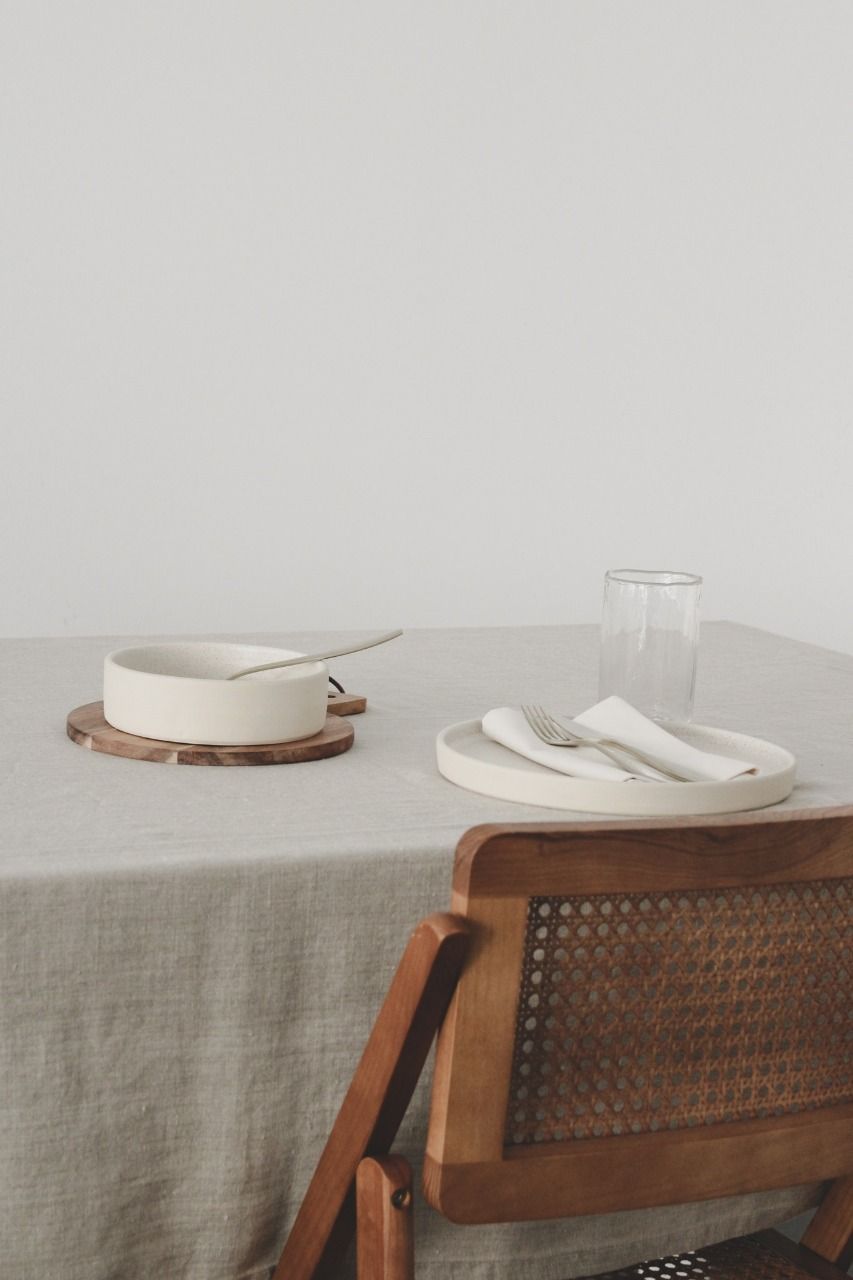 Nappe en lin naturel en coton