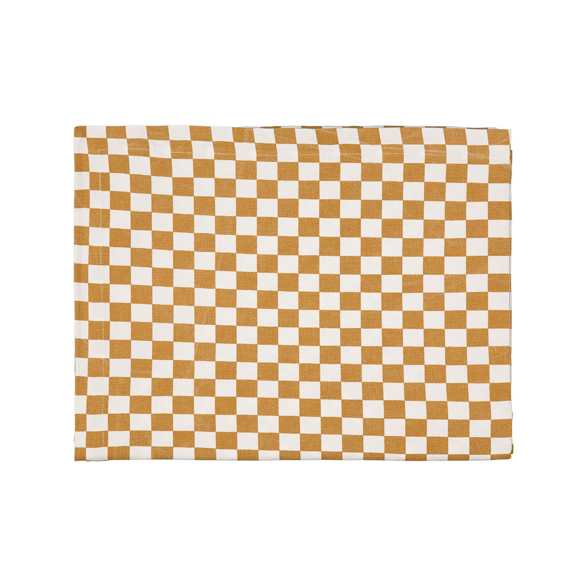 Nappe tissu damier caramel – Rose in April - Lili Margaret
