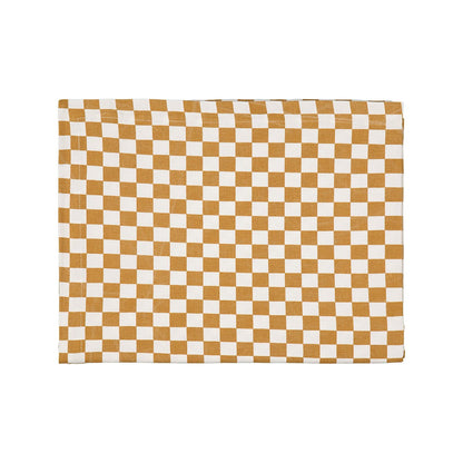Nappe tissu damier caramel – Rose in April - Lili Margaret