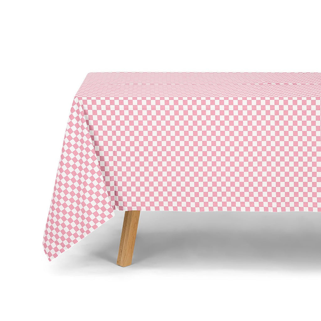 Nappe tissu damier rose - Rose in April