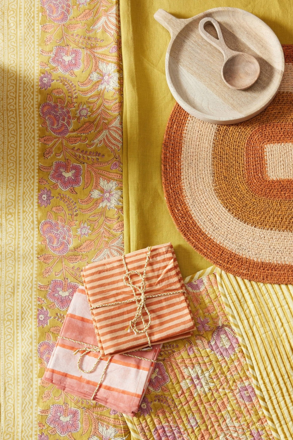 Nappe tissu indien Nerhu Kiwi