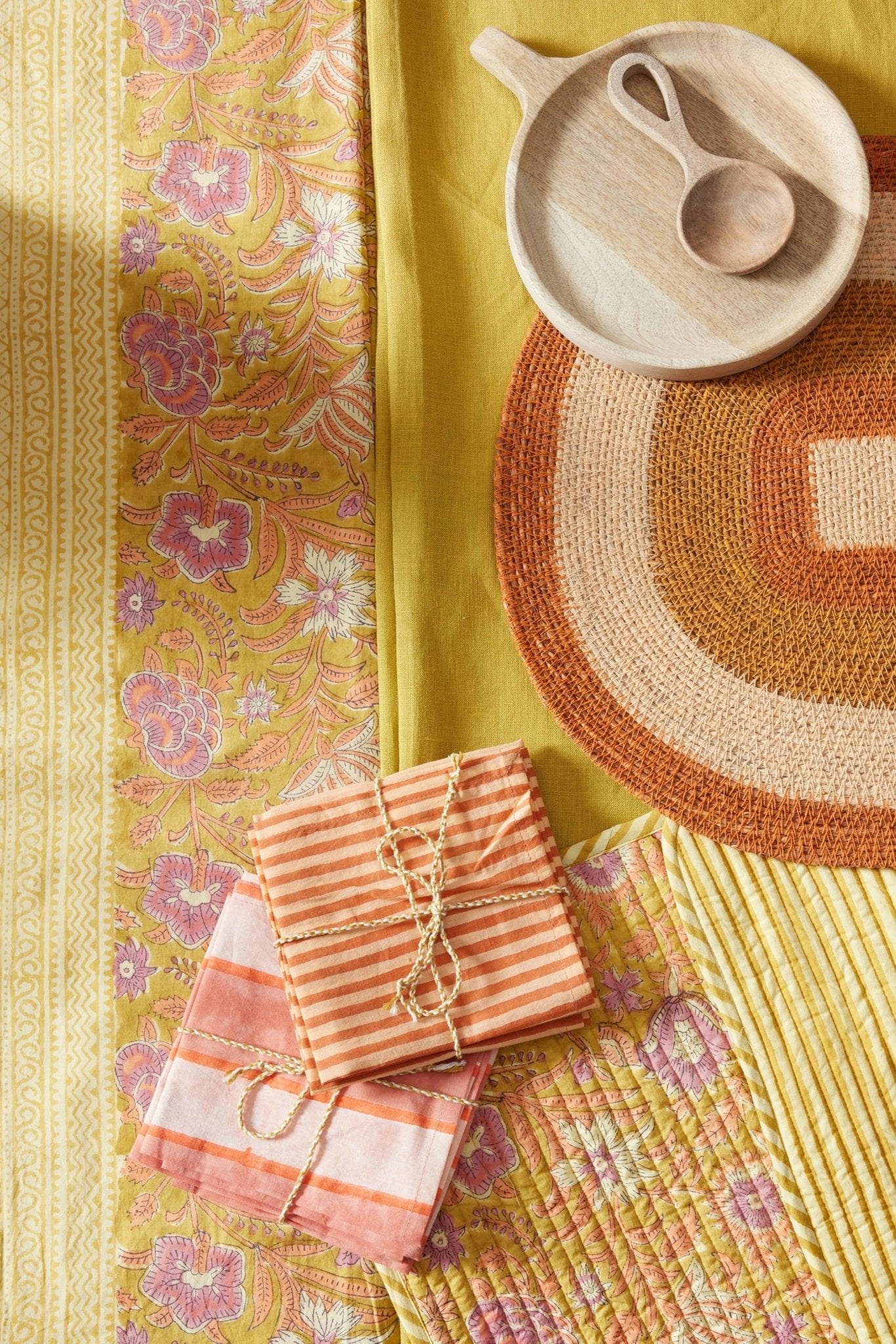 Nappe tissu indien Nerhu Kiwi