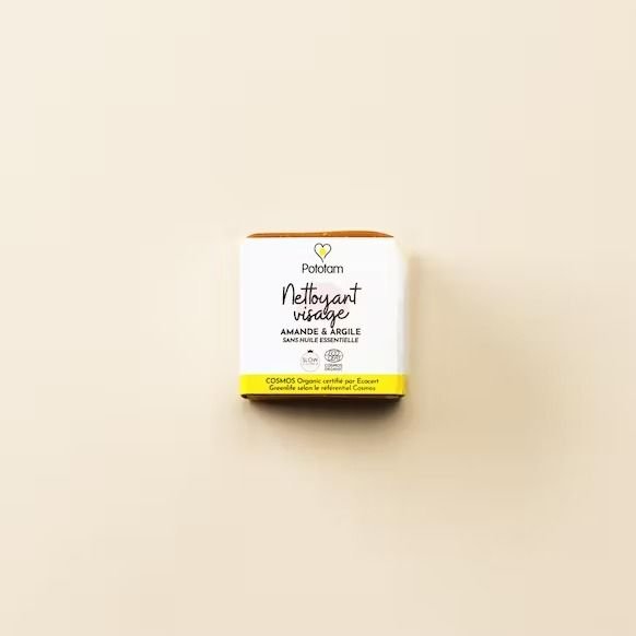 Nettoyant visage amande douce et argile rouge - pototam