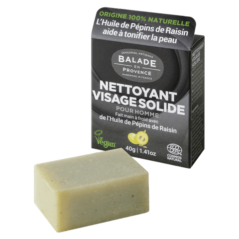 Nettoyant visage solide pour homme - balade en provence