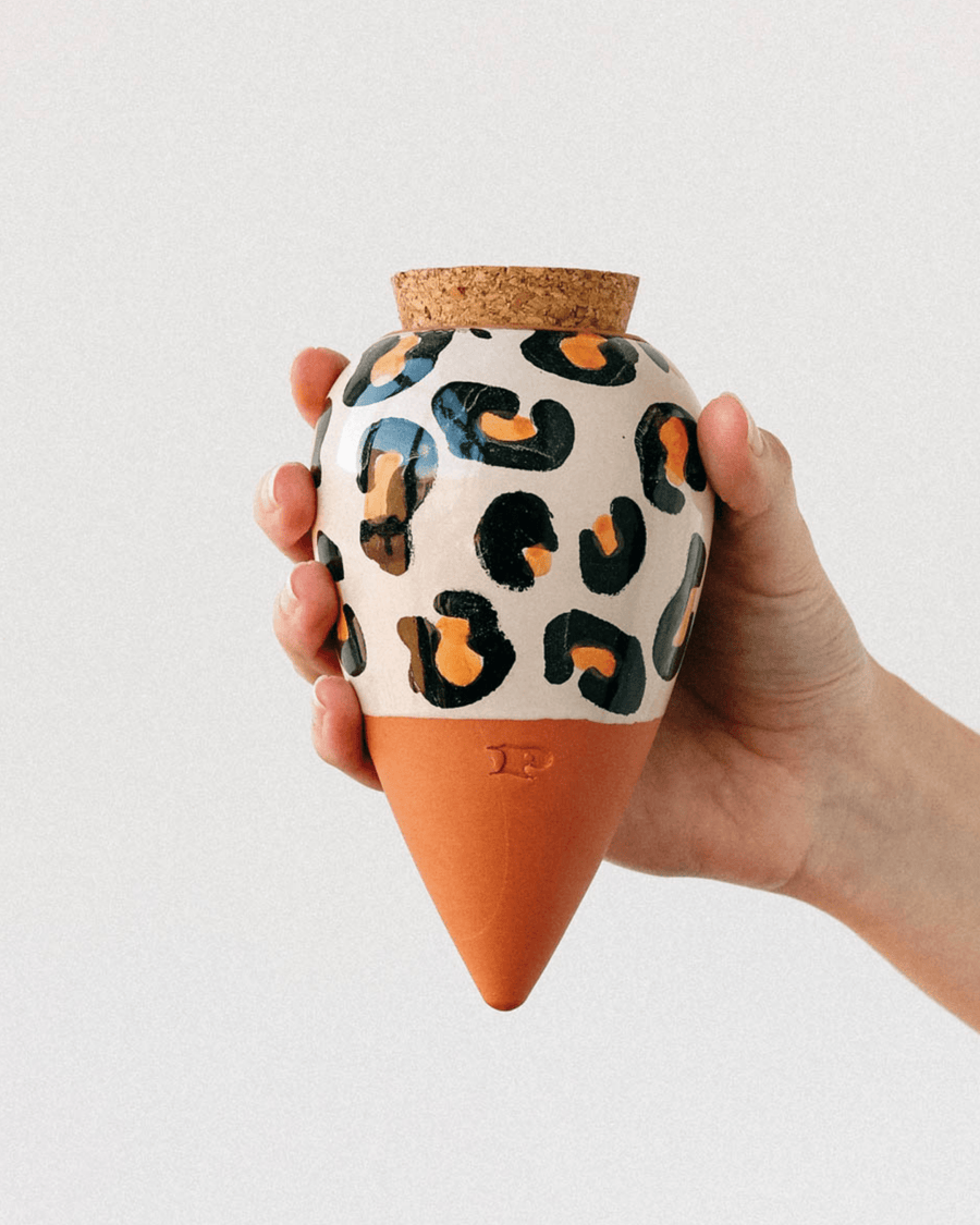 Olla léopard décorative pour plantes d’intérieur