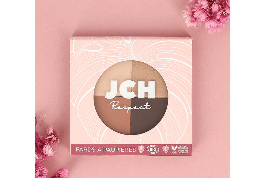 Palette fard a paupieres certifie bio et vegan - jch respect