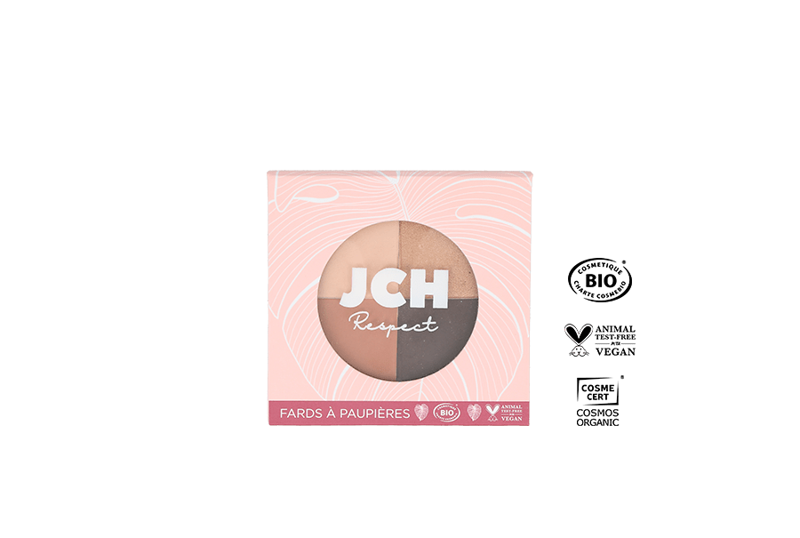Palette fard a paupieres certifie bio et vegan - jch respect