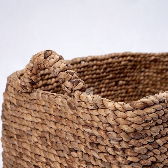 Panier de rangement tanimbar en jacinthe d'eau (2 tailles) - soeji