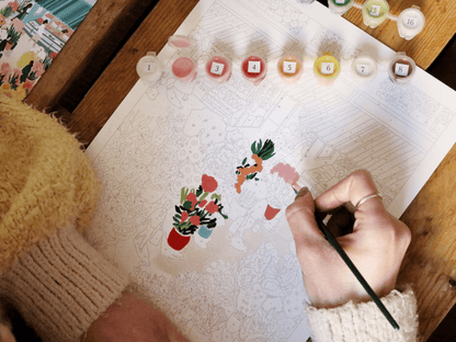 Peinture à numéro Flower Market - La petite épicerie - Lili Margaret