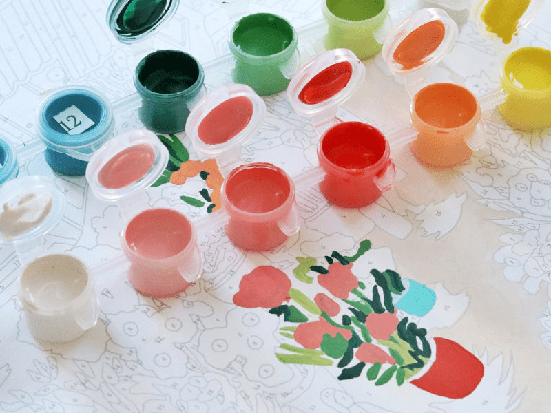 Peinture à numéro Flower Market - La petite épicerie - Lili Margaret