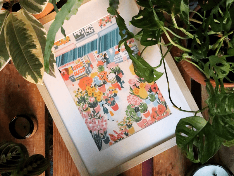 Peinture à numéro Flower Market - La petite épicerie