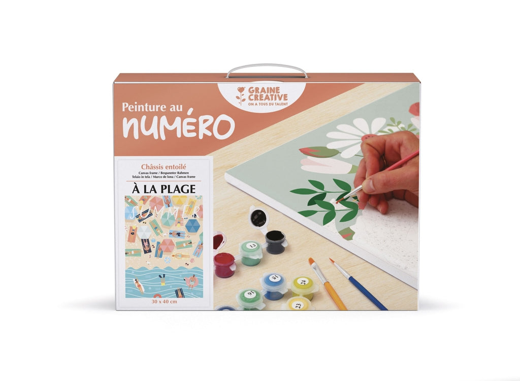 Peinture au numéro adulte - motif à la plage