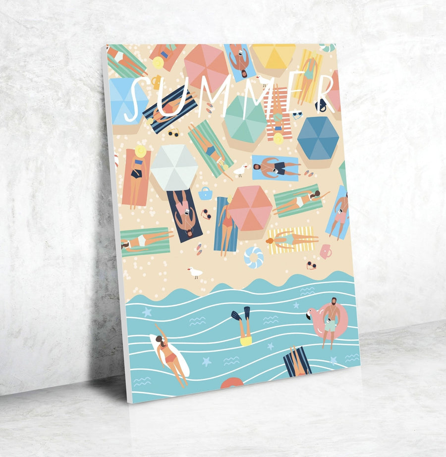 Peinture au numéro adulte - motif à la plage