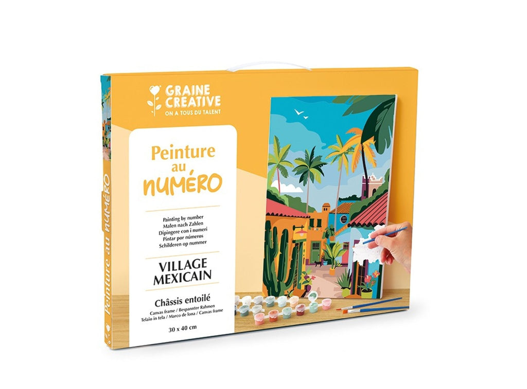 Peinture au numéro adulte - village mexicain