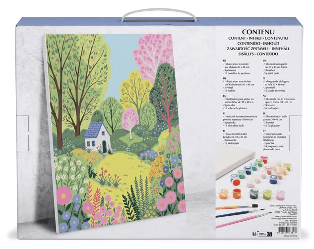 Peinture au numéro “Paysage nature et fleurs”