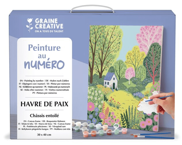 Peinture au numéro “Paysage nature et fleurs” - Lili Margaret