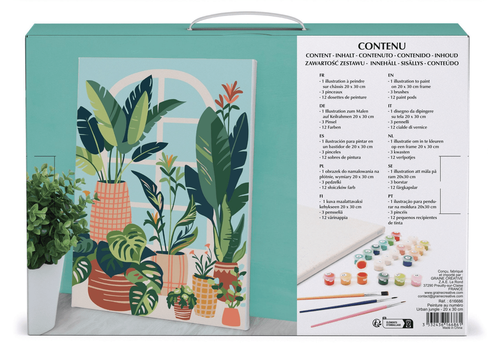 Peinture au numéro “Plantes et jardin d’intérieur”