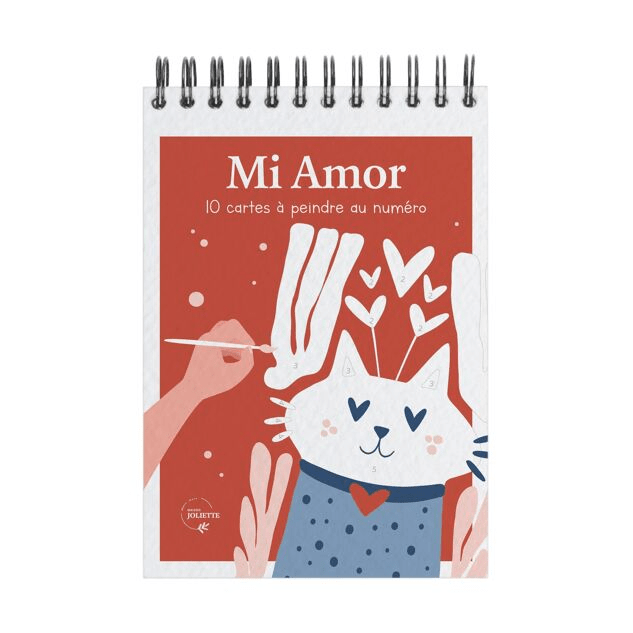 Peinture aux numéros Mi Amor - 10 cartes à peindre