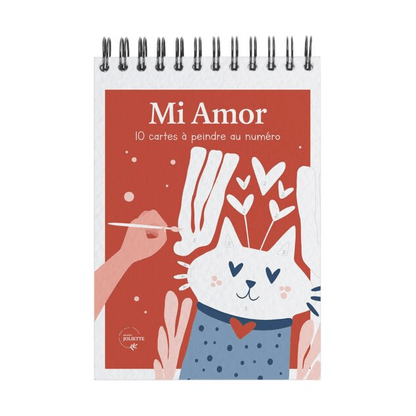 Peinture aux numéros Mi Amor - 10 cartes à peindre - Lili Margaret