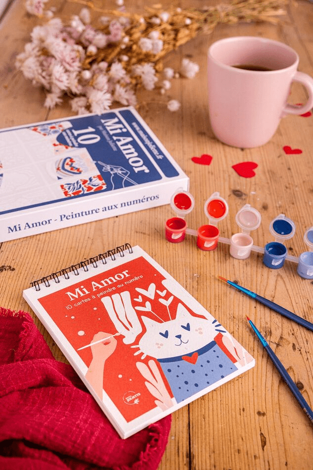 Peinture aux numéros Mi Amor - 10 cartes à peindre - Lili Margaret
