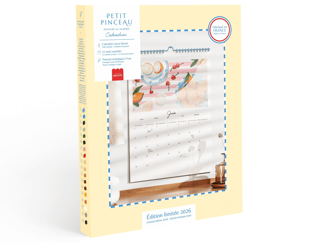 Peinture numérotée Calendrier 2026 - La petite épicerie - Lili Margaret