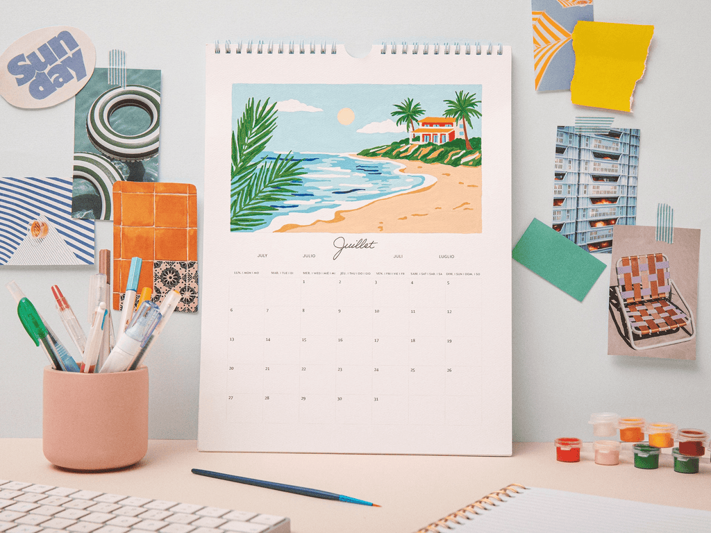 Peinture numérotée Calendrier 2026 - La petite épicerie