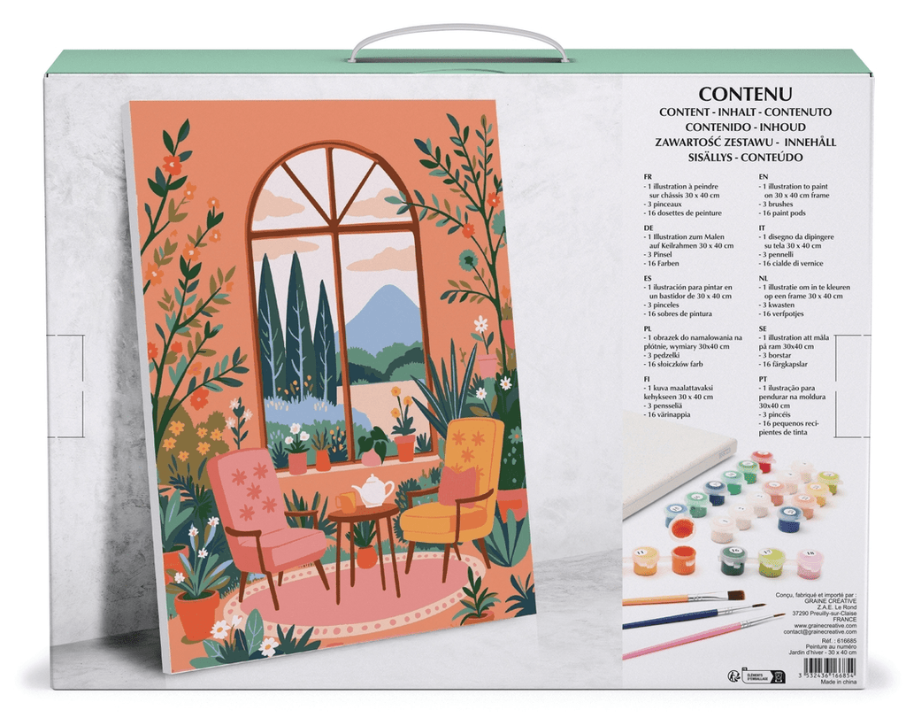 Peinture numérotée "Jardin d’Hiver"