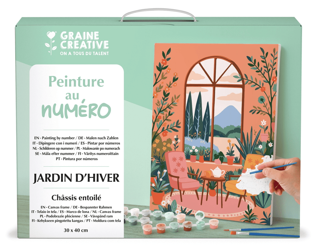 Peinture numérotée "Jardin d’Hiver"