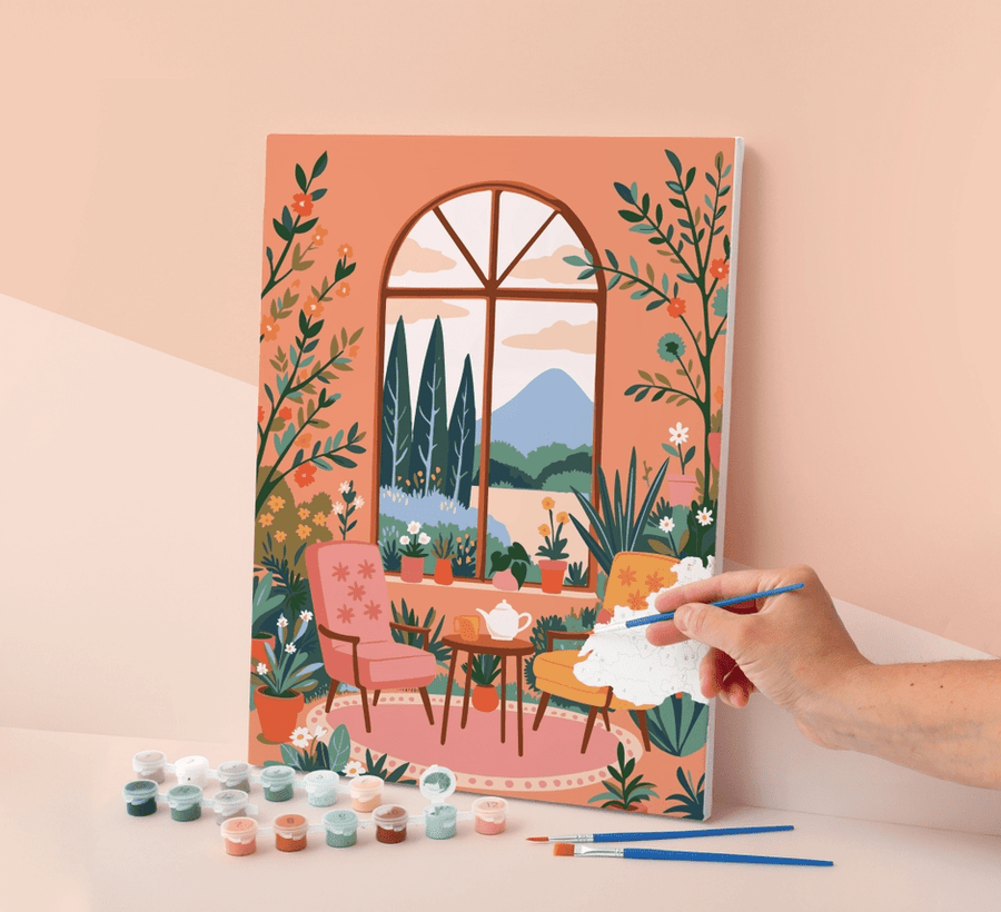 Peinture numérotée "Jardin d’Hiver"
