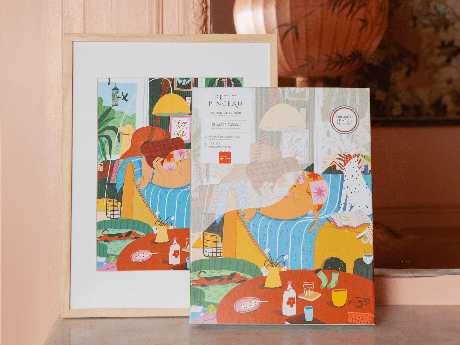 Peinture par numéro adulte « Great Indoors » - Kit complet La petite épicerie - Lili Margaret