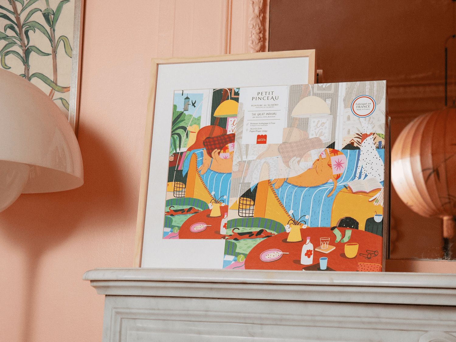 Peinture par numéro adulte « Great Indoors » - Kit complet La petite épicerie - Lili Margaret