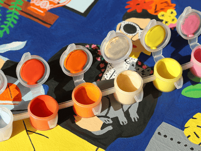 Peinture par numéro La fille aux chats - La petite épicerie - Lili Margaret