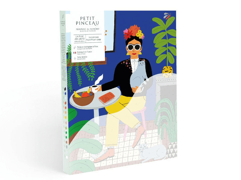 Peinture par numéro La fille aux chats
