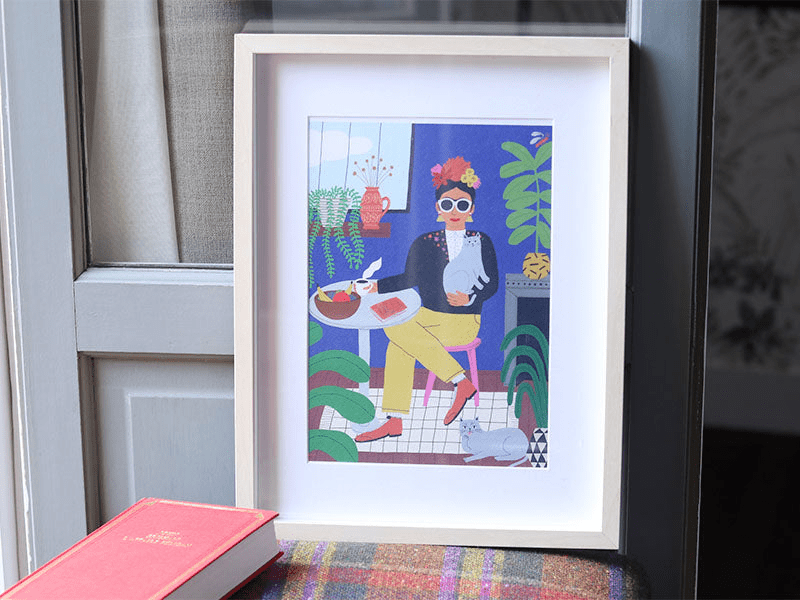 Peinture par numéro La fille aux chats - La petite épicerie