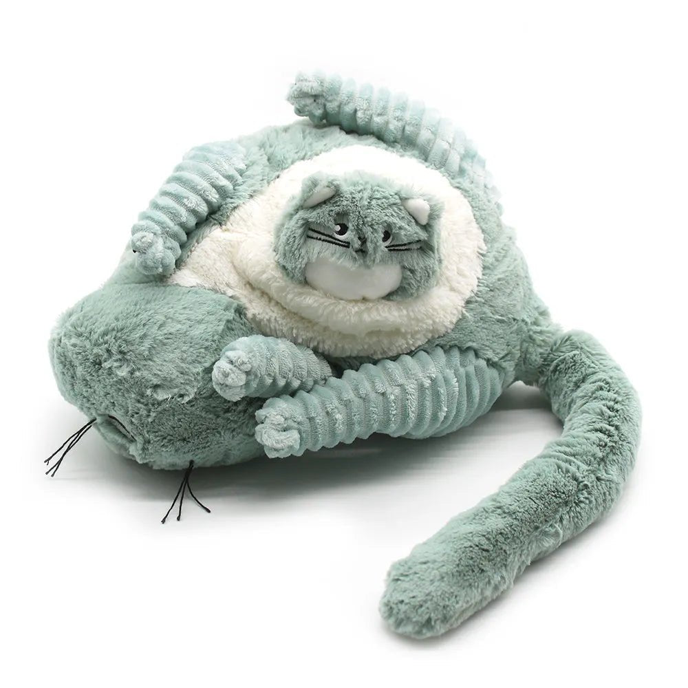 Peluche chat miaou maman et son bébé - les déglingos