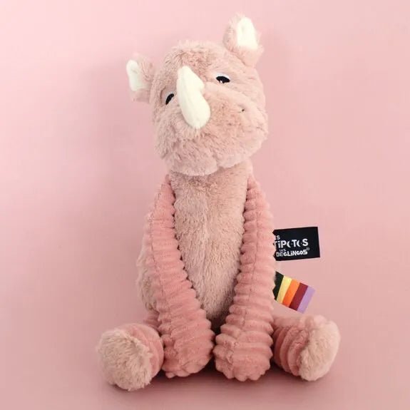 Peluche grosbisou le rhinoceros - les déglingos