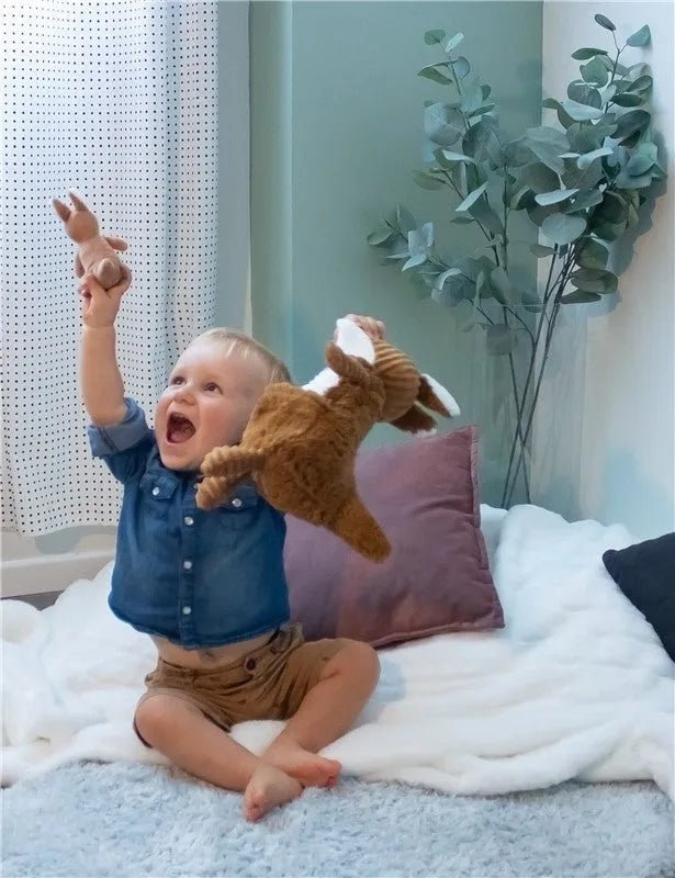 Peluche kangourou maman et son bébé - les déglingos