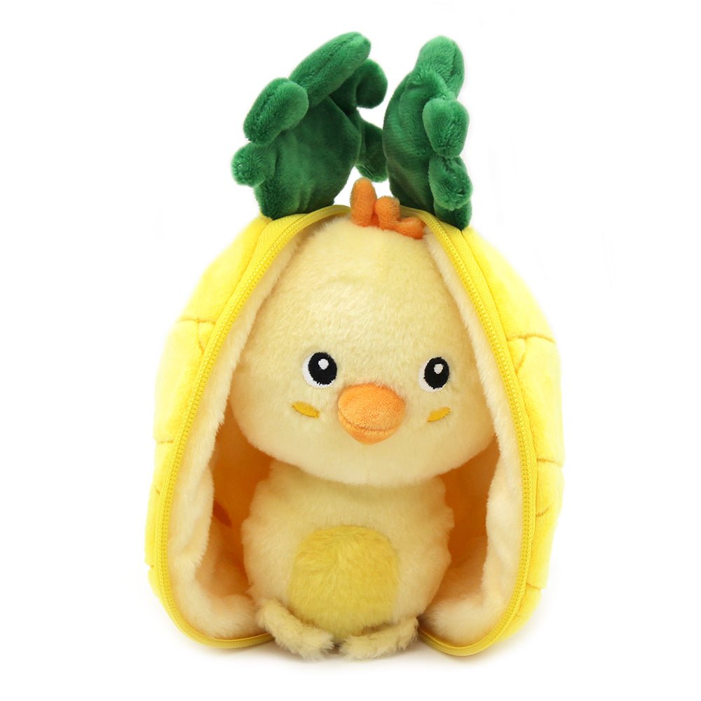 Peluche le poussin/ananas - Les déglingos